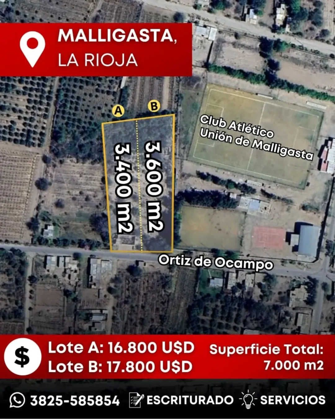Terrenos en Venta - Malligasta