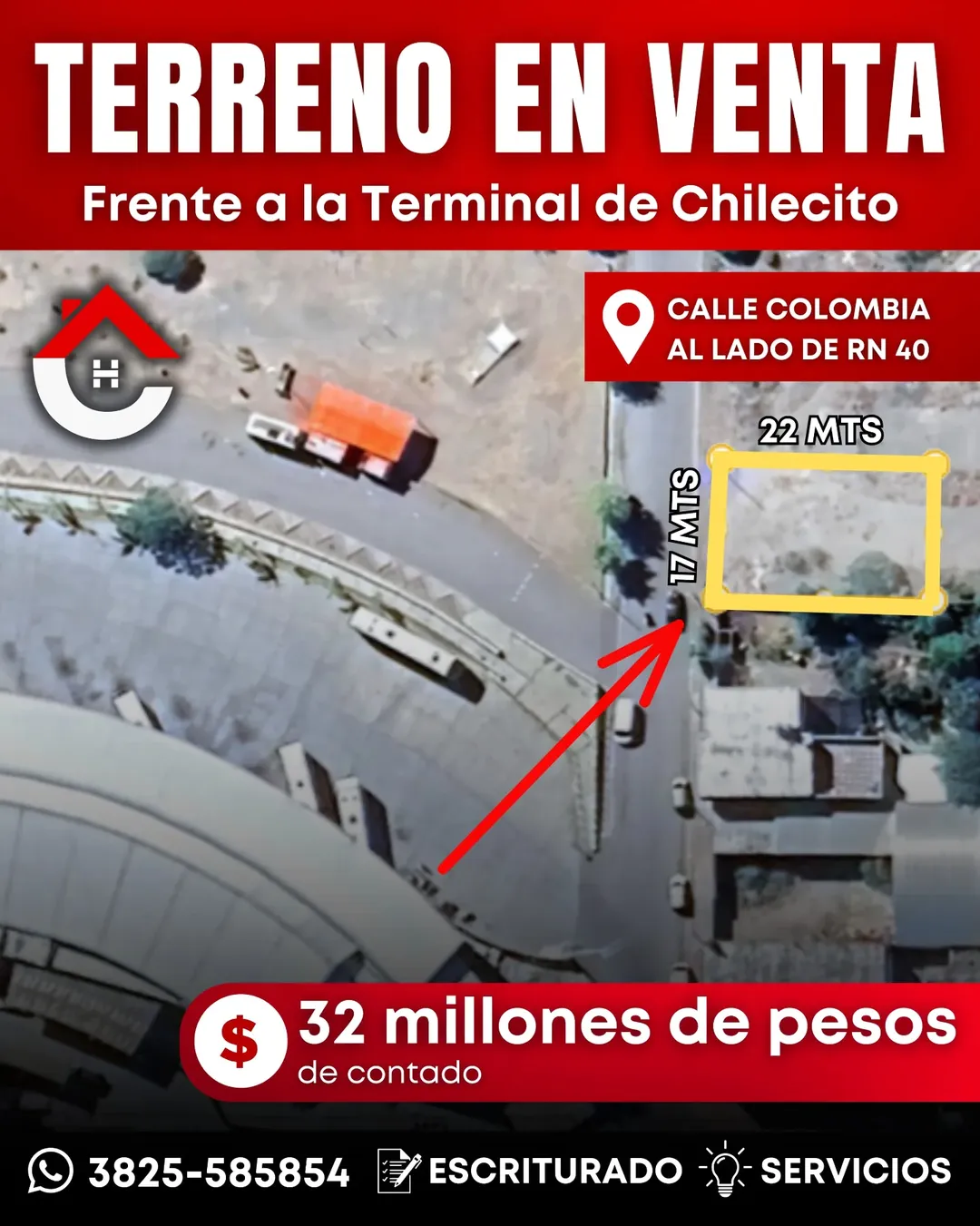 Terreno en Venta - Frente a la Terminal de Ómnibus