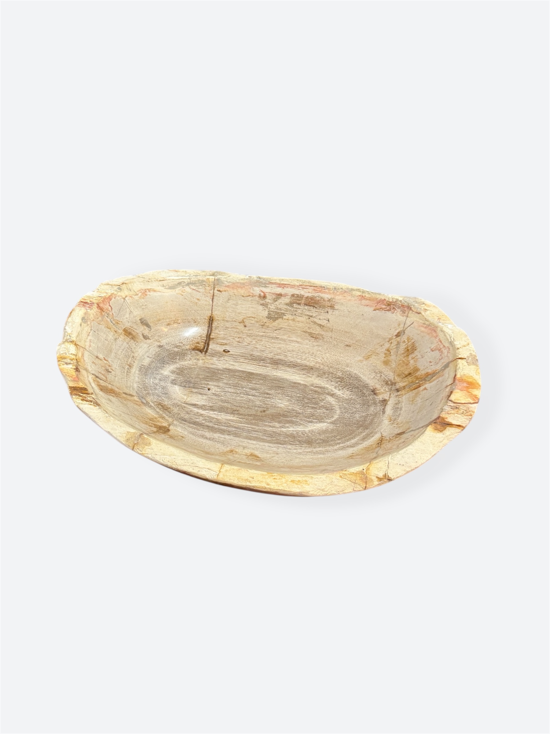 Petrified Wood Oval Bowl