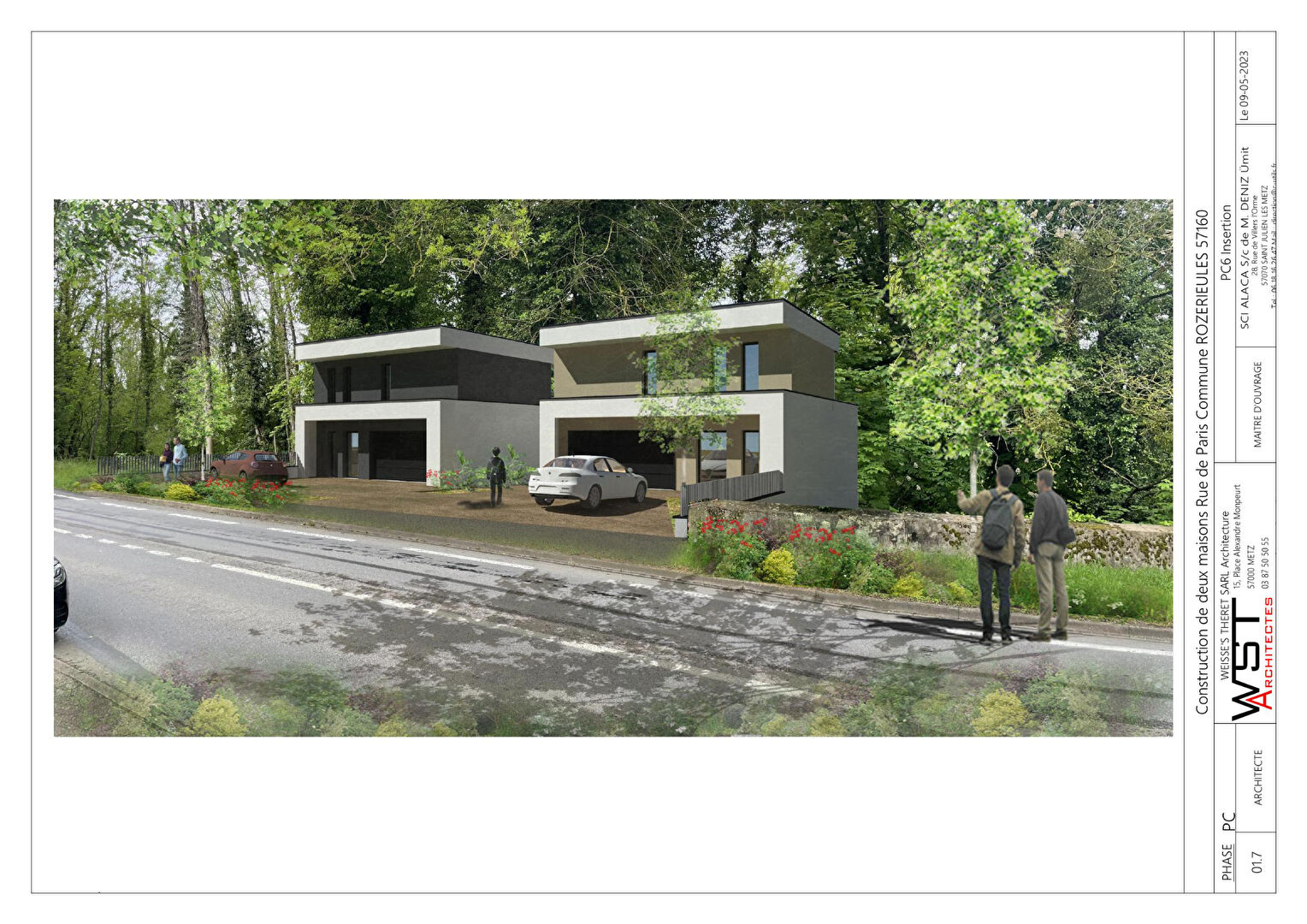  ROZERIEULLES Maison d'architecte avec piscine