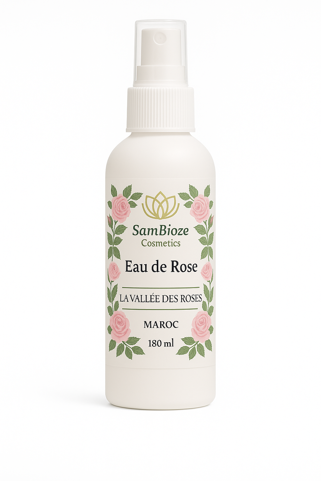 Eau de Rose 100% Naturelle de la Région de Kal'aa Mghouna 180 ml