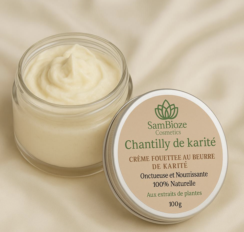 Chantilly de karité non raffinée 100% Naturel 100G