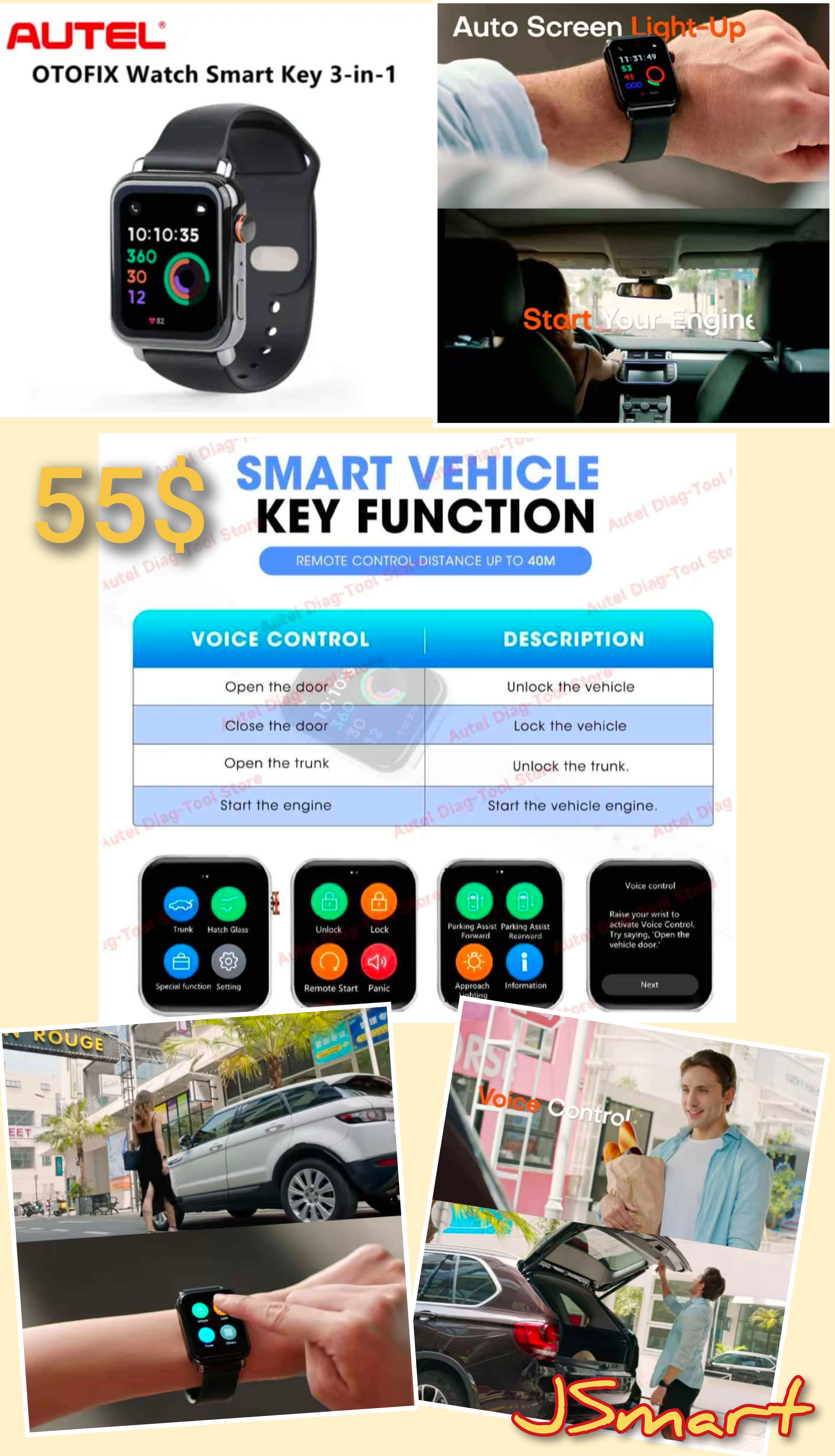 AUTEL OTOFIX Watch Smart Key 3-in-1