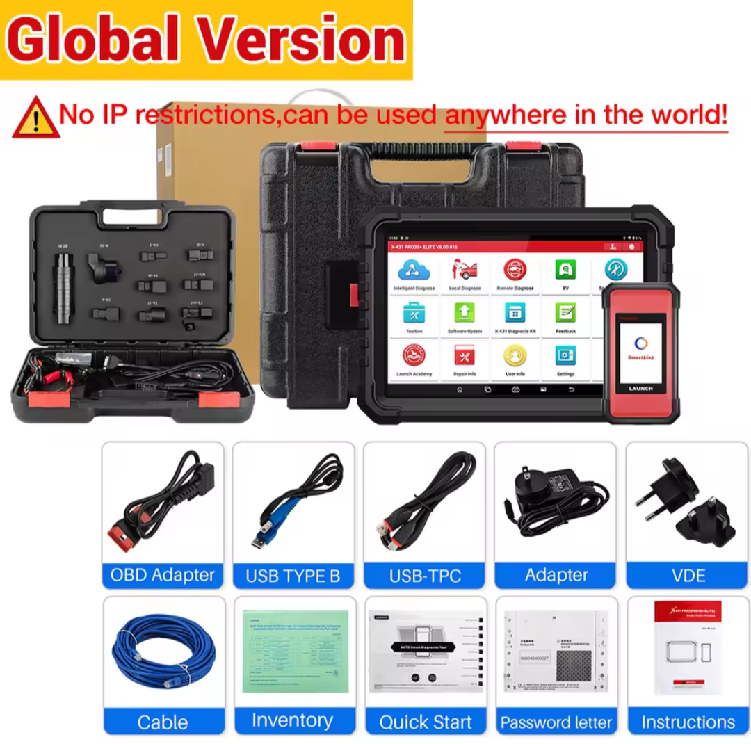 LAUNCH X431 PRO3S+ Elite 2026 Diagnostic Scanner | J2534 | Topology | 60+ Services