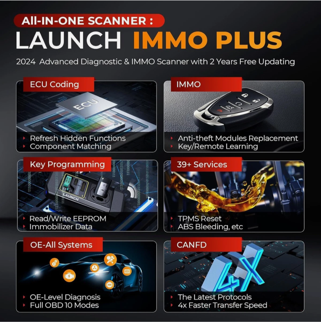 LAUNCH X431 IMMO PLUS 2026 – Key Programming + Full System Diagnostic Tool