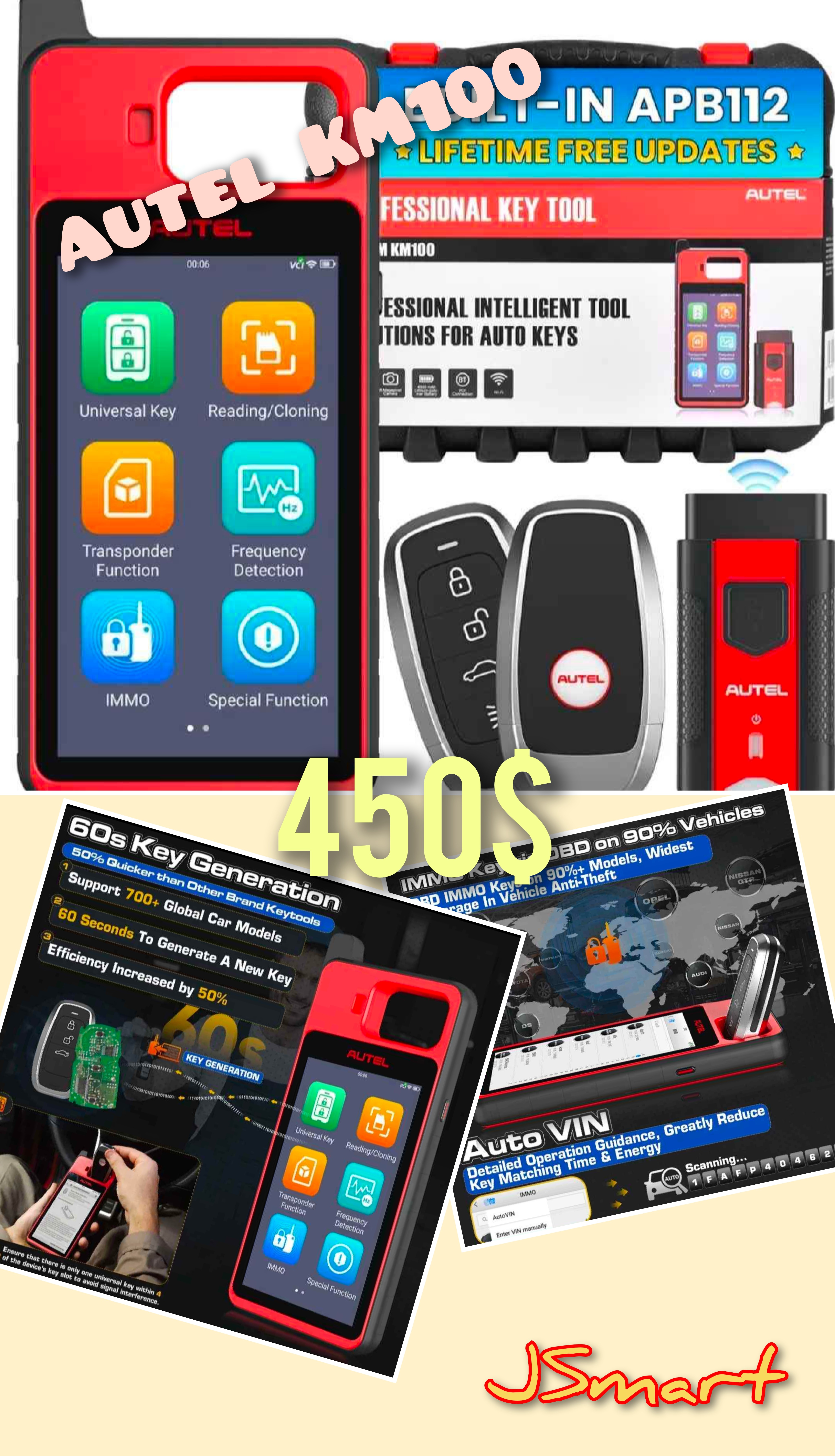 Autel KM100 Universal Key Generator