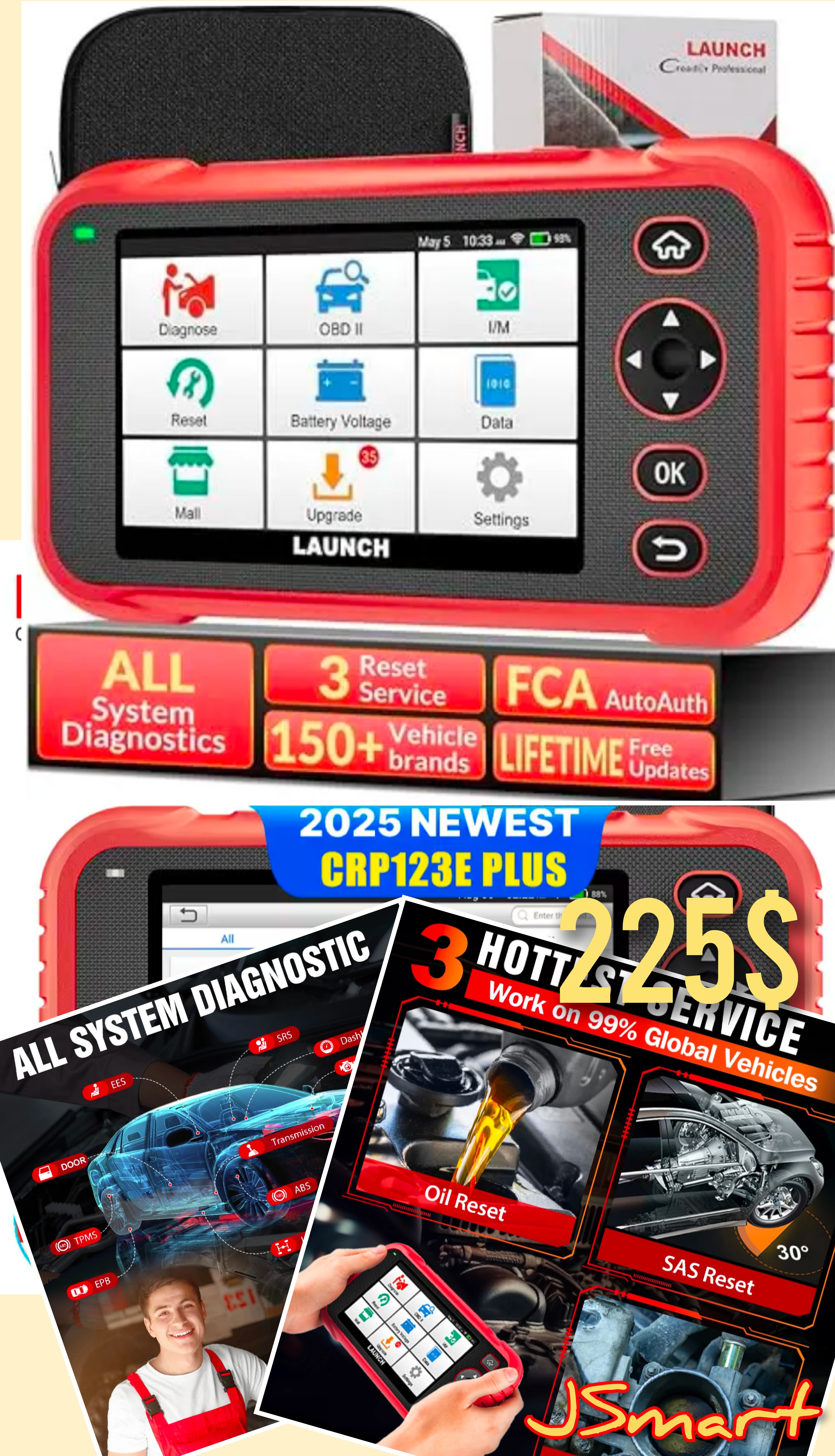 Launch CRP123E Plus Diagnostic Tool