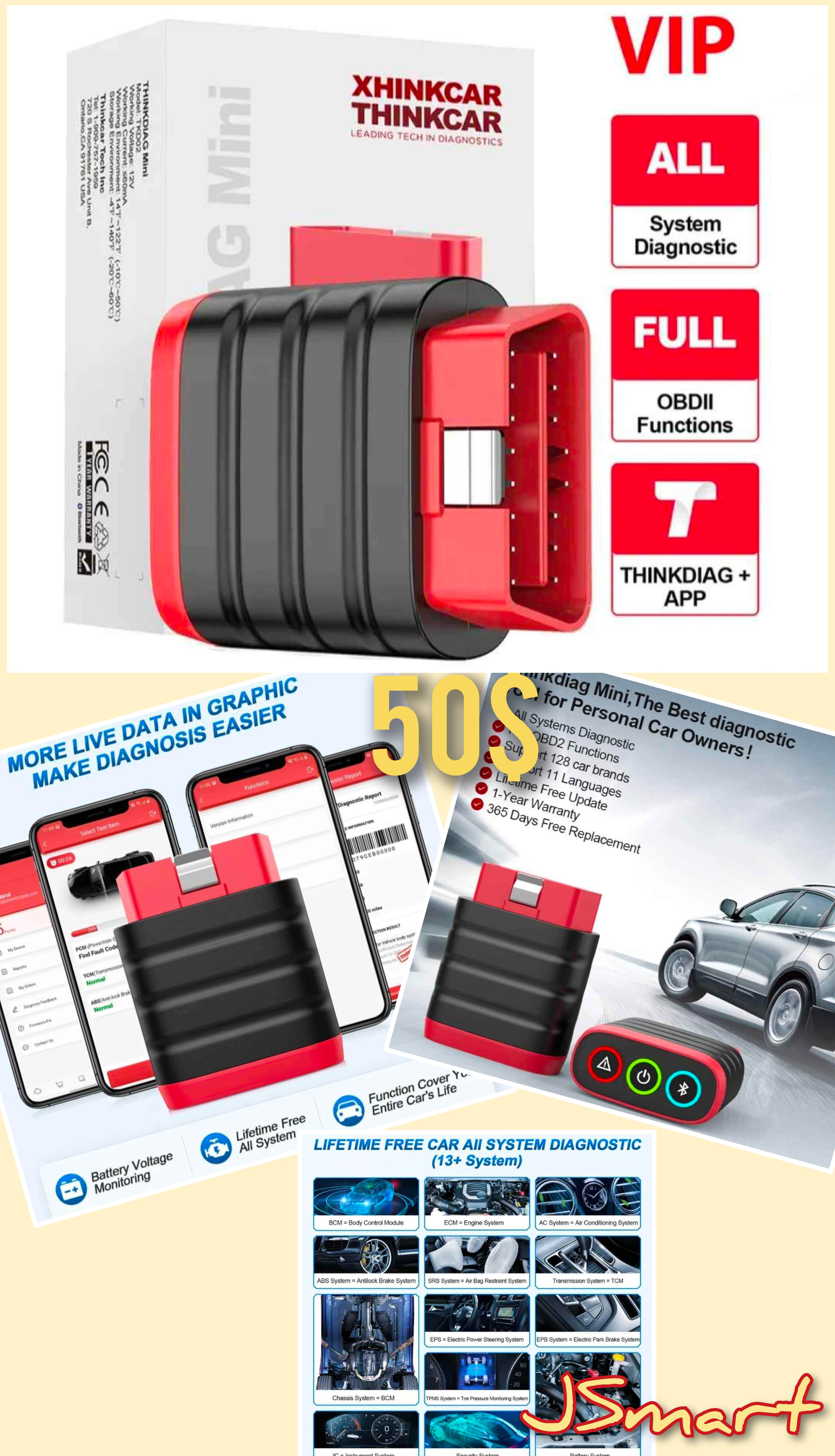 Thinkcar Thinkdiag Mini OBD2 Diagnostic Tool