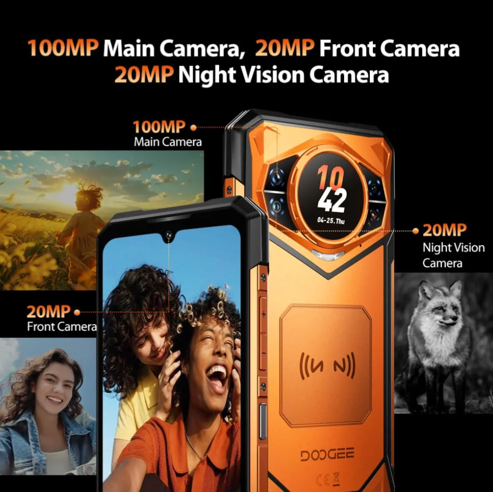 DOOGEE S200 VIP 5G Rugged Phone | 48GB+256GB | 10100mAh | 100MP | Android 16 | IP69K