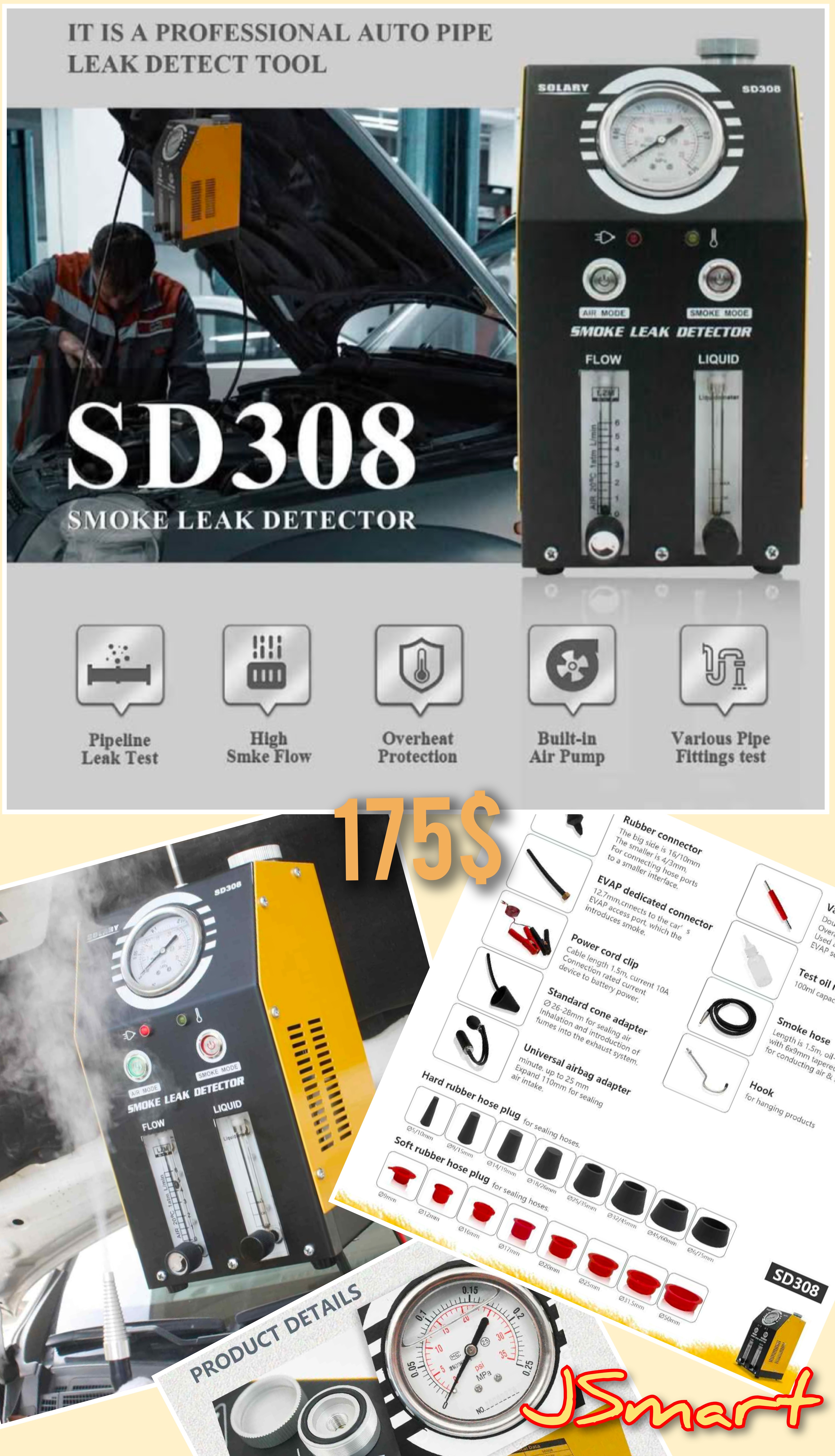 SD308 Smoke Leak Detector