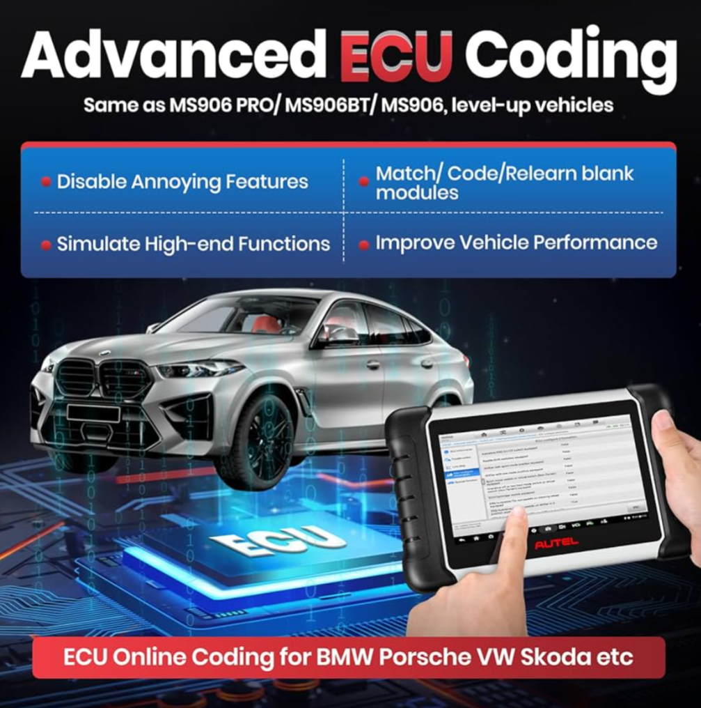 Autel MaxiPRO MP808BT PRO 2026 – Wireless Pro Diagnostic Scanner (2-Year Updates)