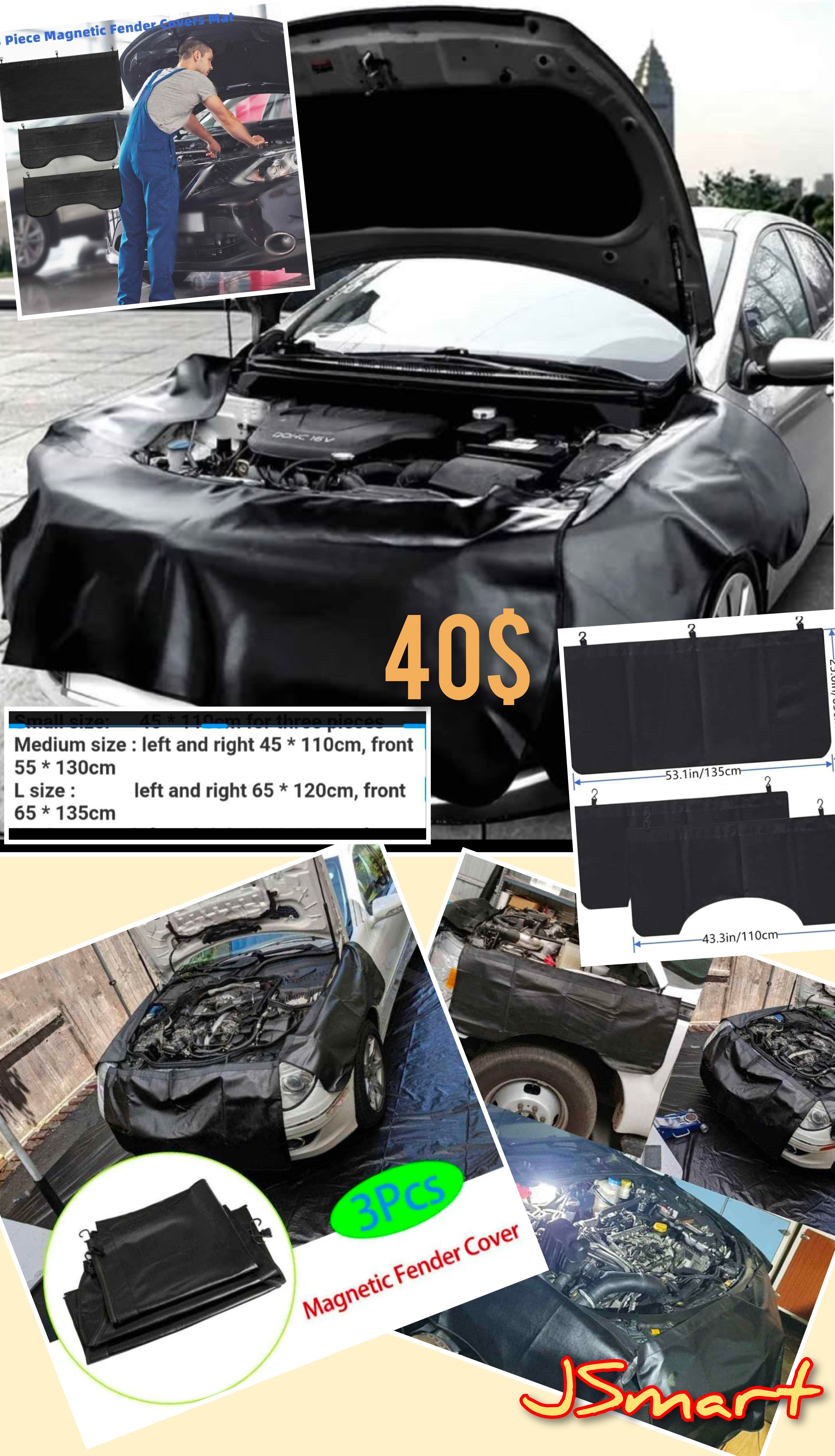 Magnetic Fender Cover Set