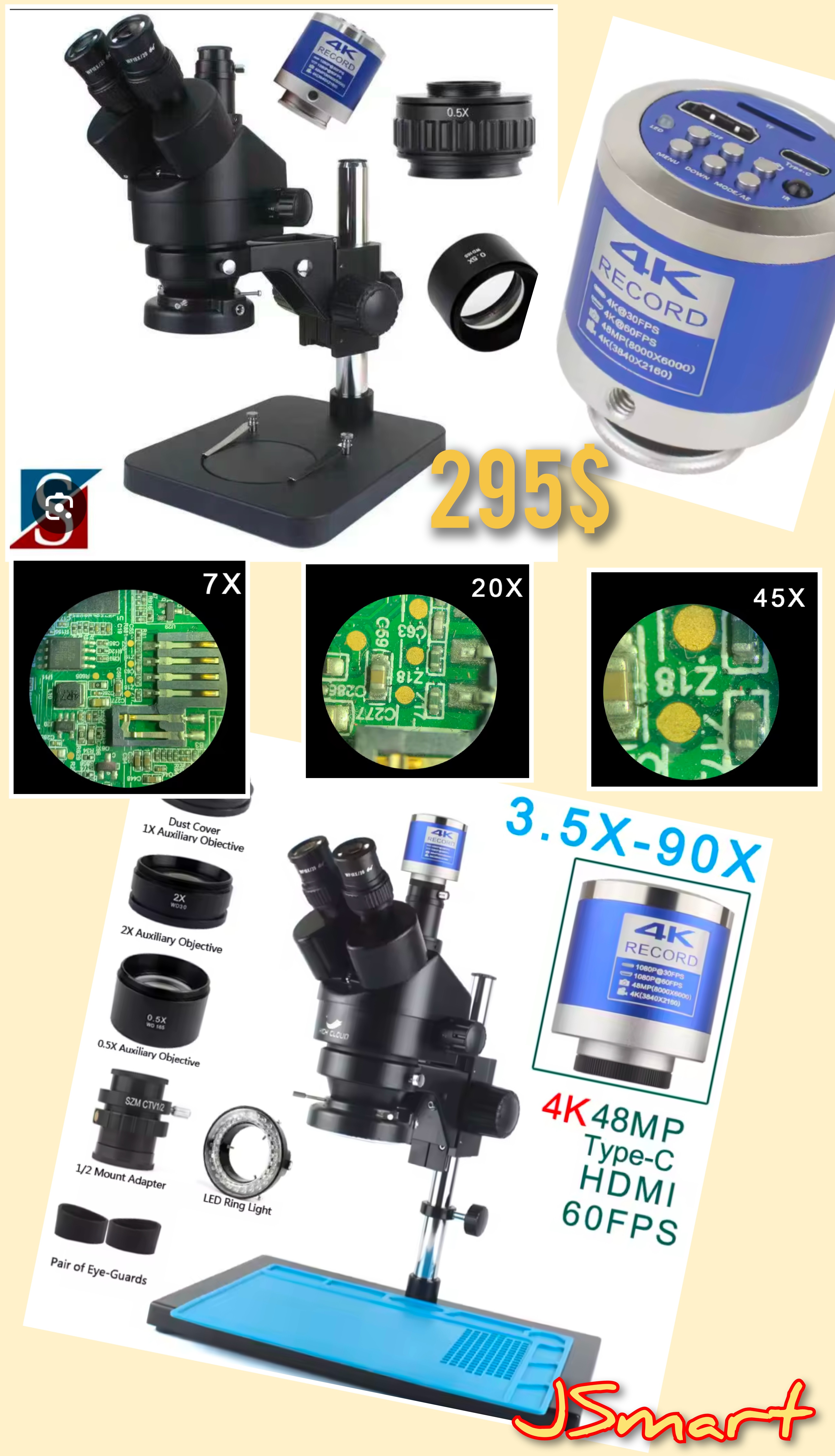 4K Digital Microscope Set