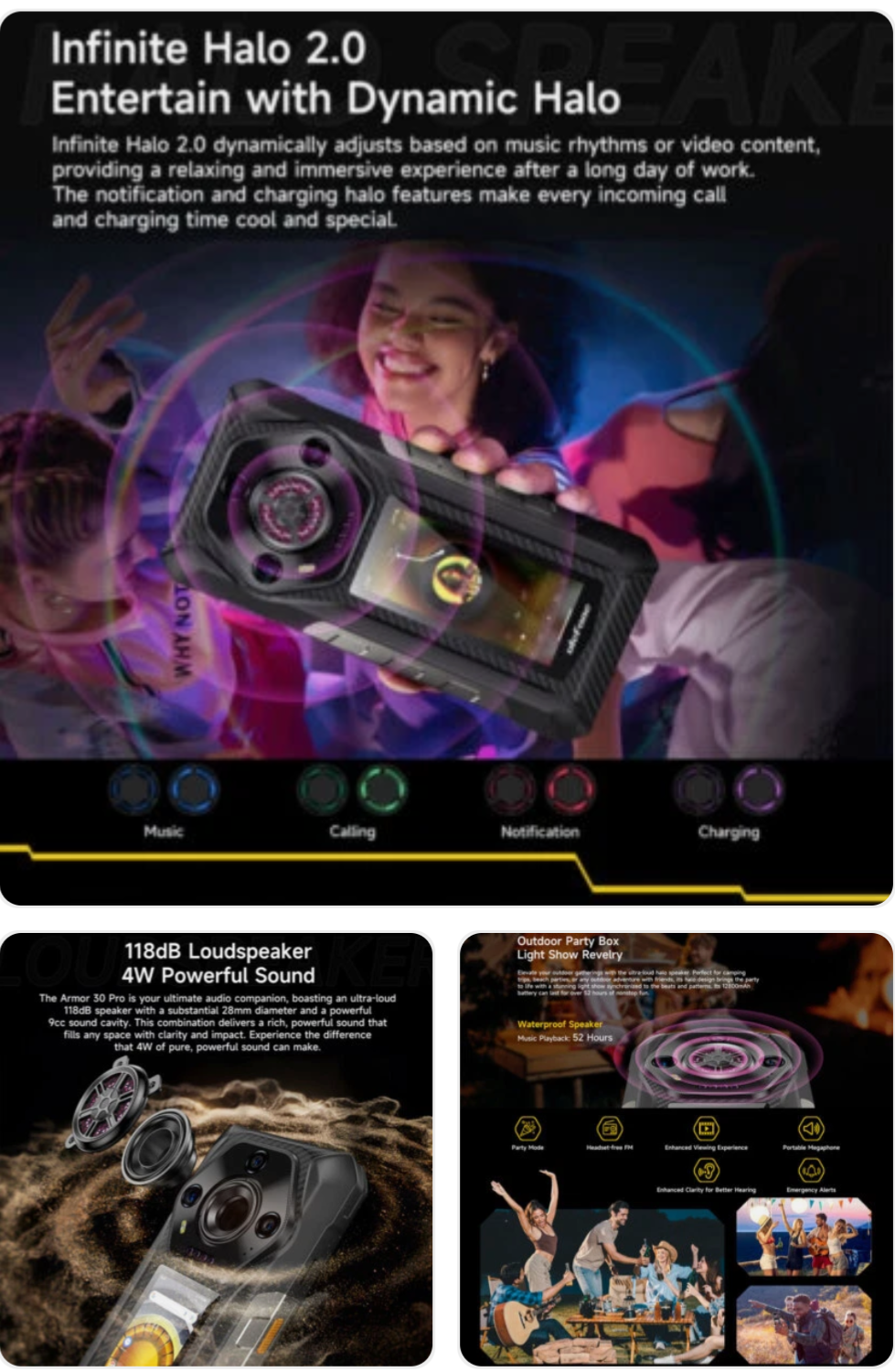 Ulefone Armor 30 Pro 5G Rugged Phone | 32GB RAM | 512GB | 12800mAh | Dual Screen