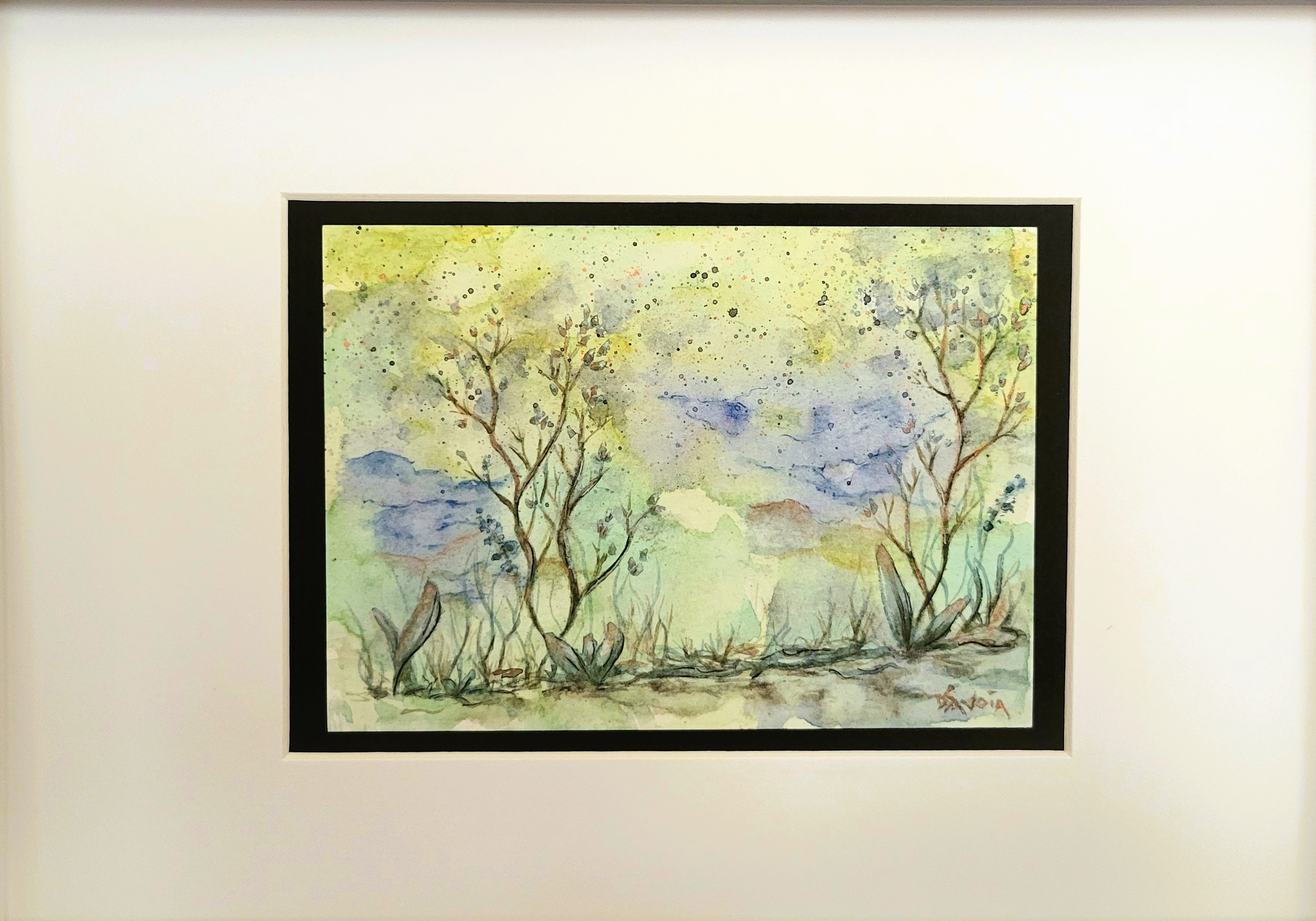 DOUCEUR DE L'AUBE sans cadre avec passe-partout