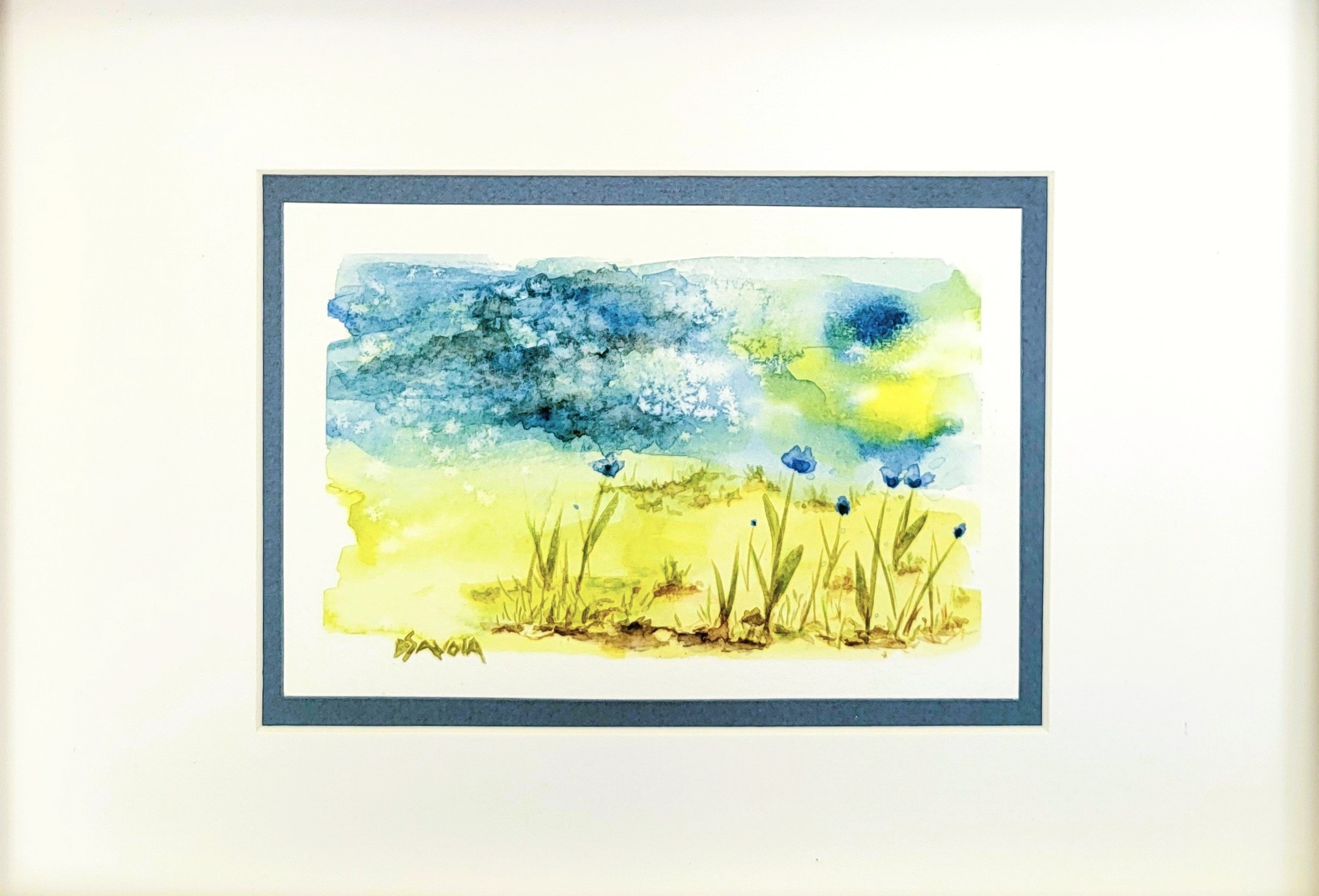 LA DANSE DES BLEUETS sans cadre avec passe-partout