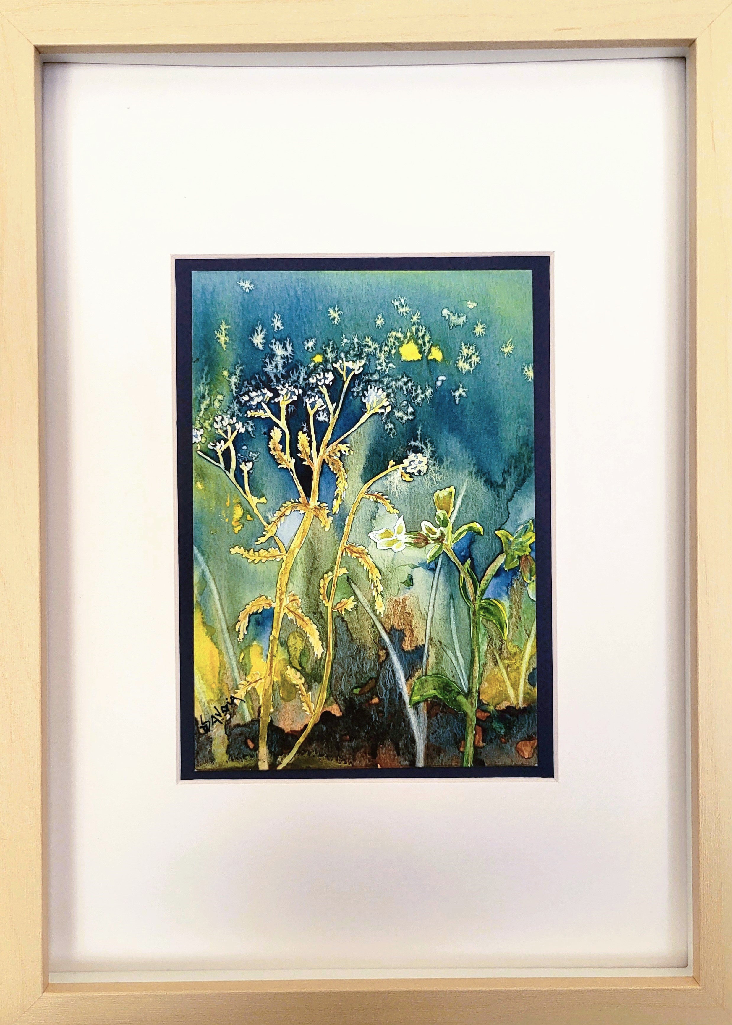 SOUS LA DANSE DES ETOILES avec cadre et passe-partout