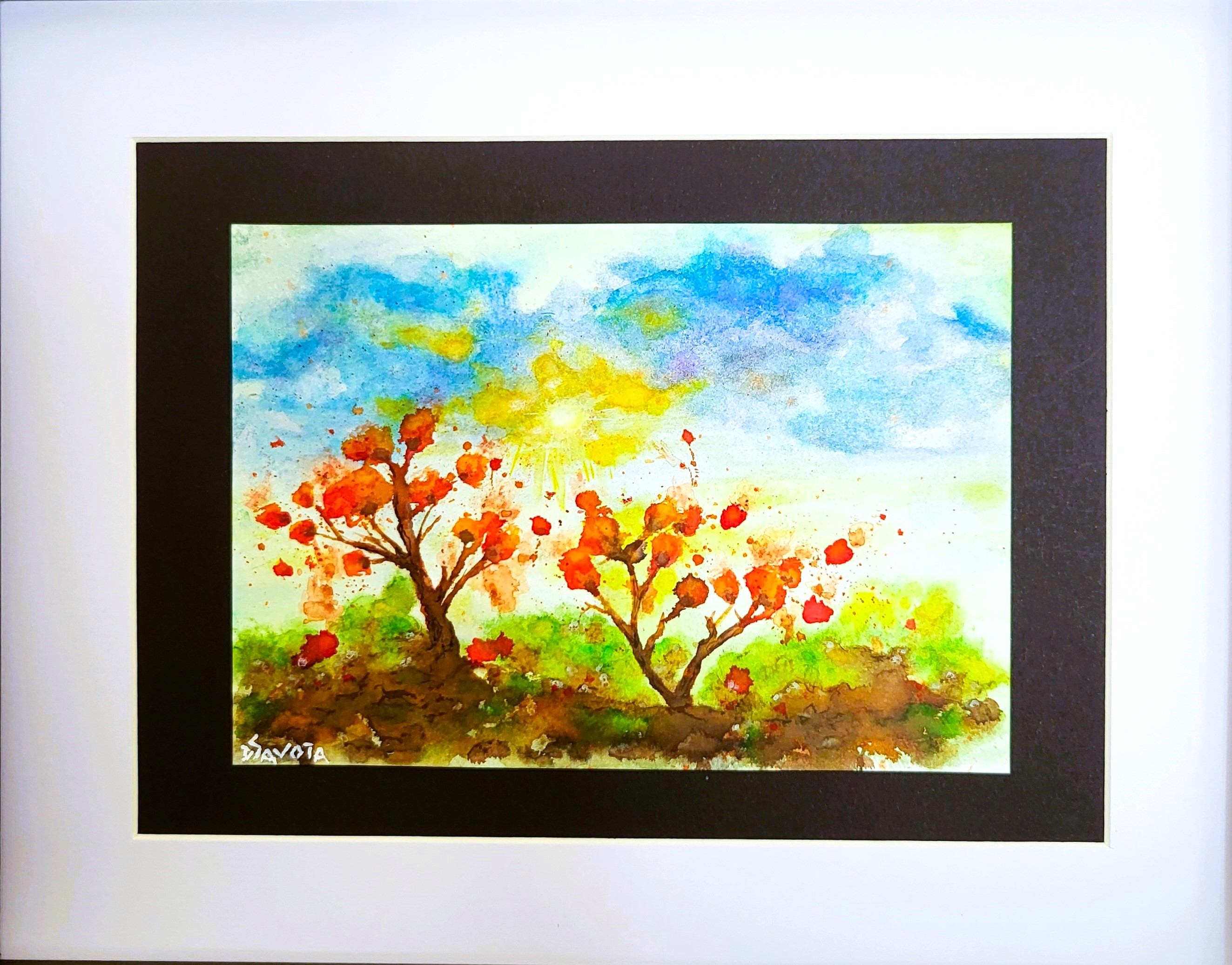 VIBRATIONS D'AUTOMNE sans cadre avec passe-partout