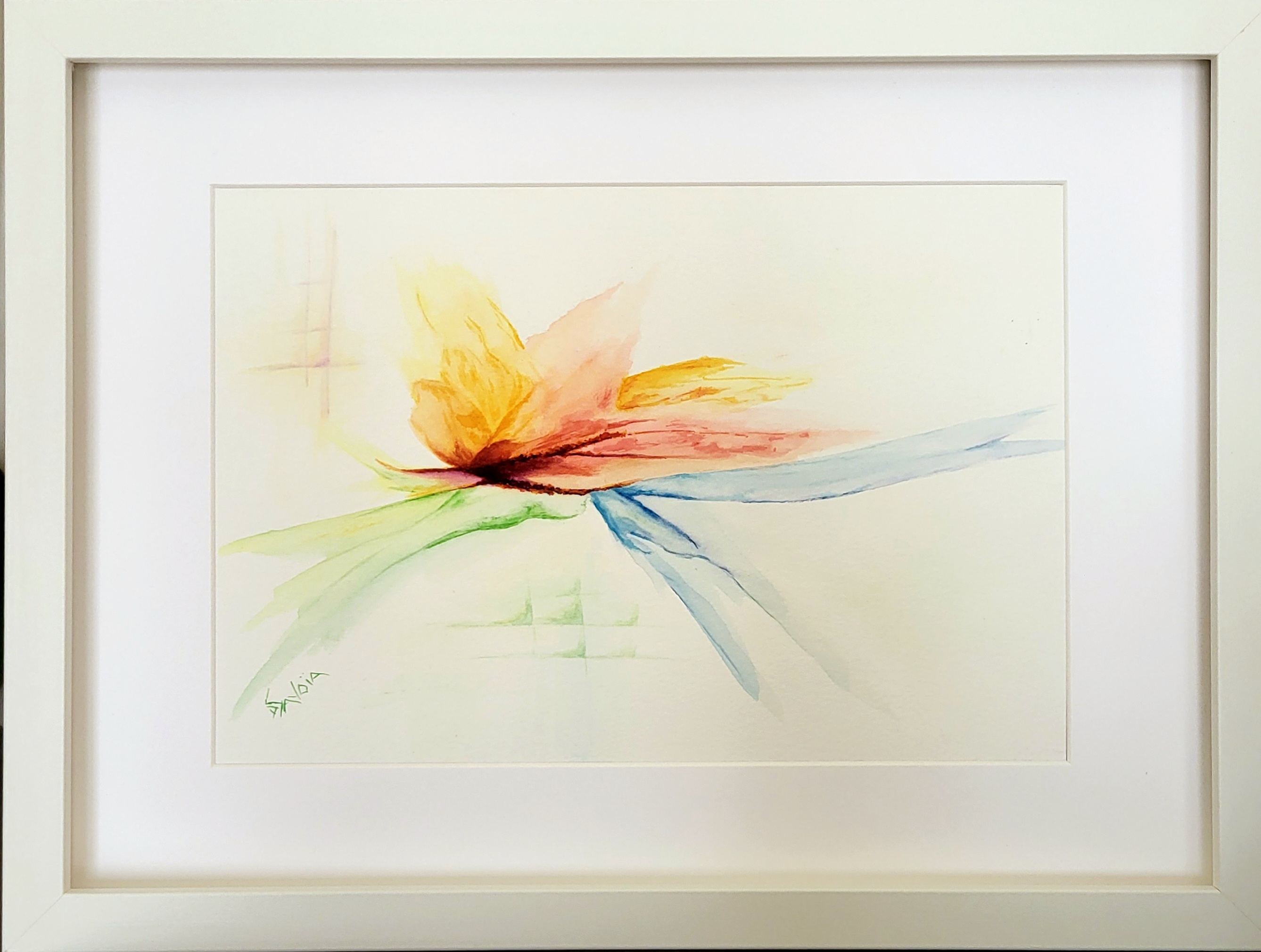 ECLAT D'AME avec cadre et passe-partout