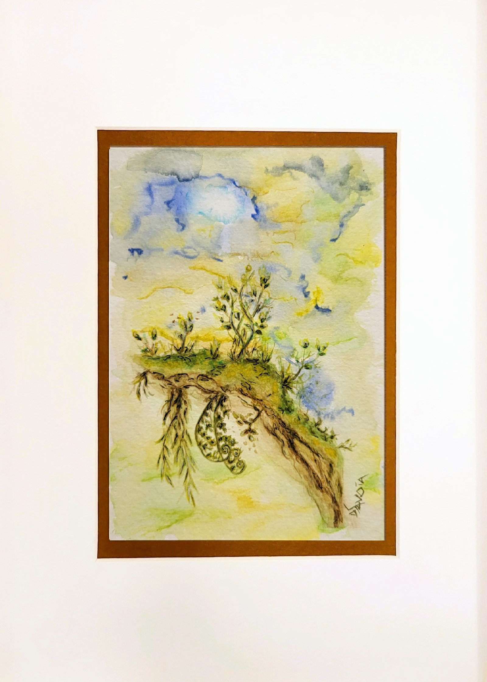 ILE EN APESANTEUR sans cadre avec passe-partout