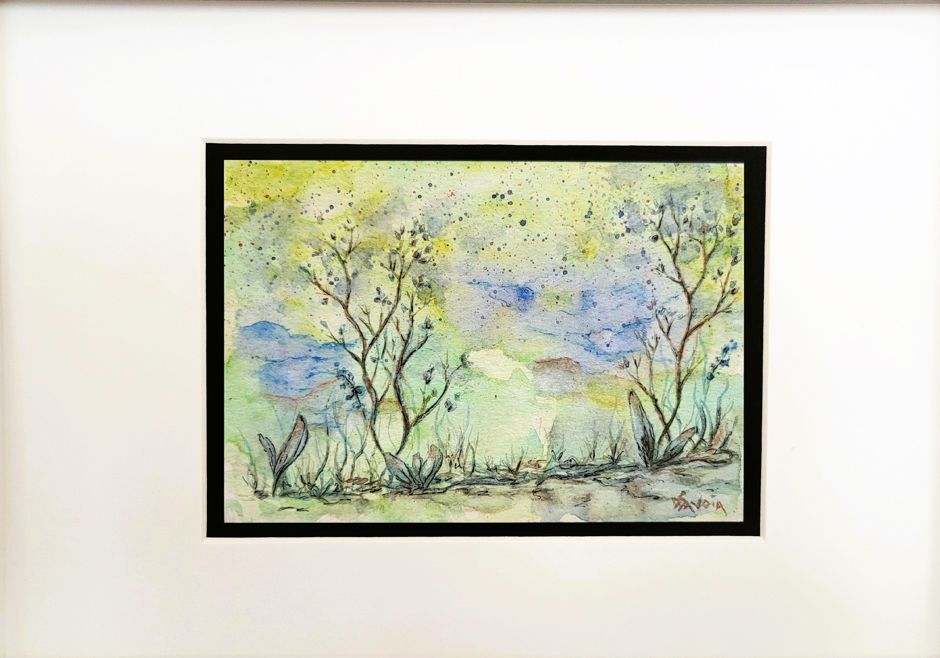 DOUCEUR DE L'AUBE sans cadre avec passe-partout