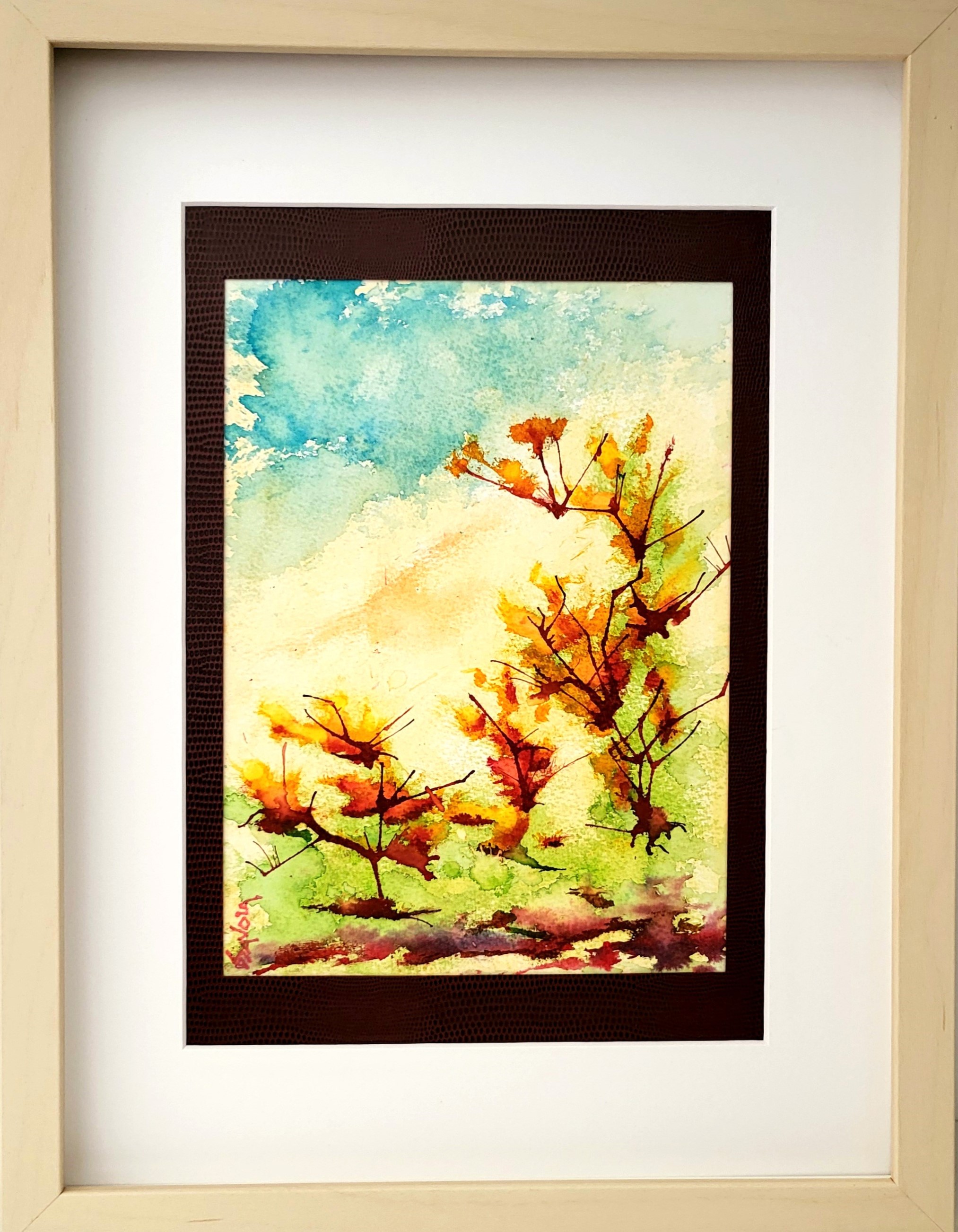 ONDE ZEN avec cadre et passe-partout