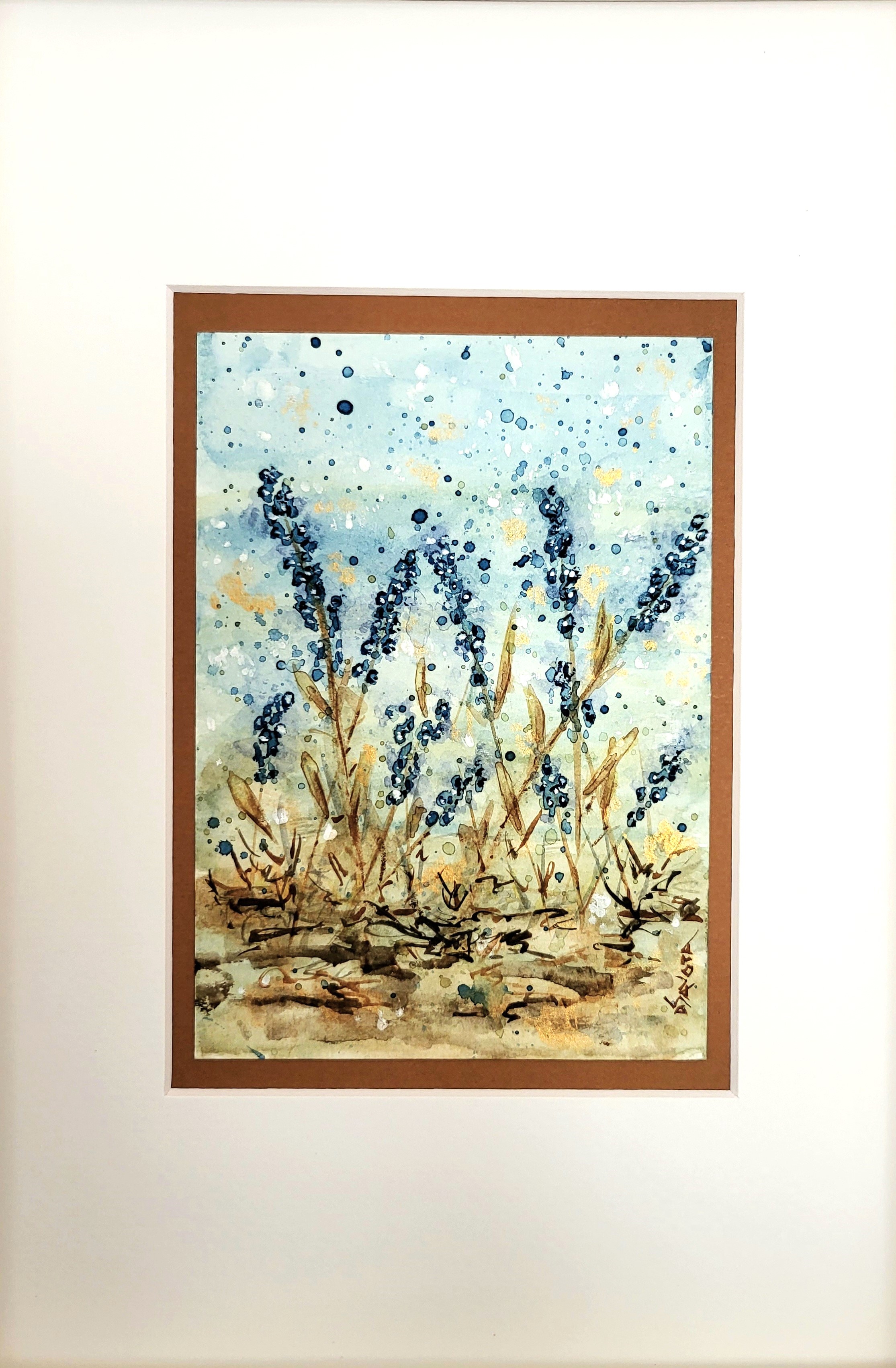 DANSE INDIGO sans cadre avec passe-partout