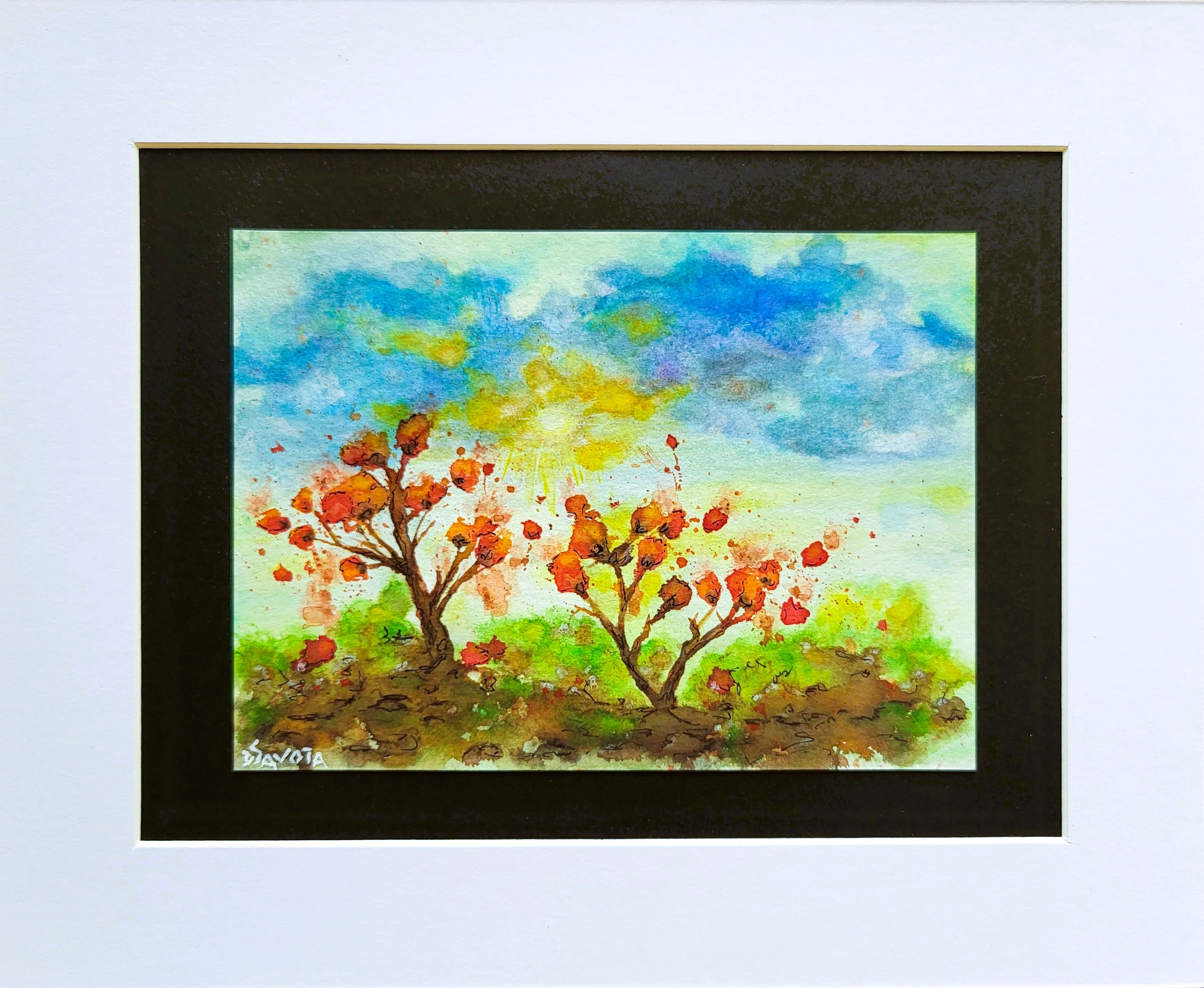 VIBRATIONS D'AUTOMNE sans cadre avec passe-partout