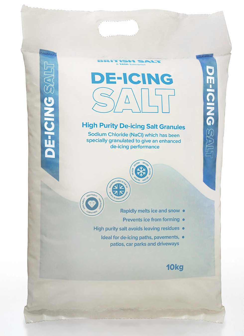 High Purity White De-Icing Salt Half Pallet/Pallet (50 x 10kg / 100 x 10kg)