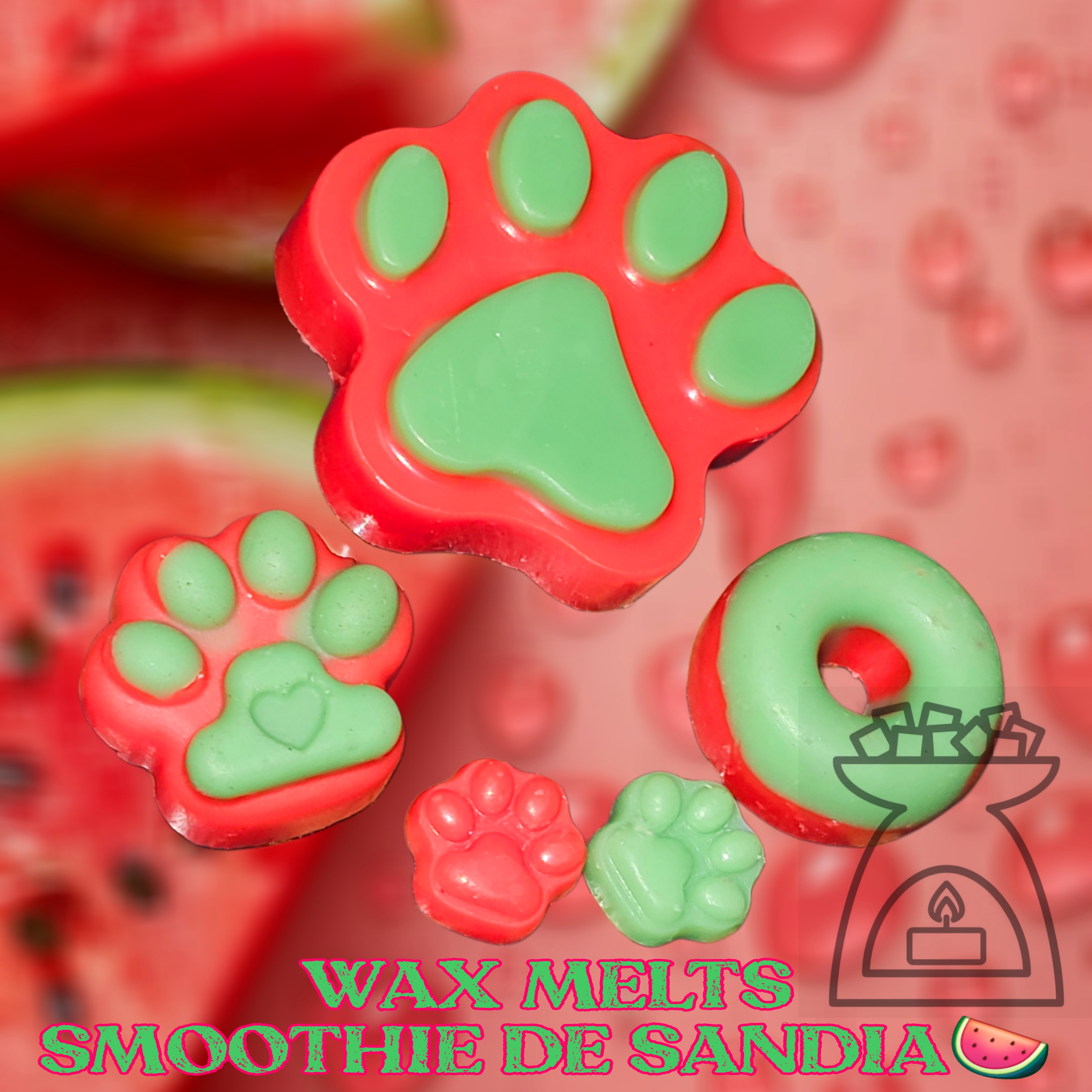 WAX MELTS EN CAJITAS con FORMAS de 🐾PATITAS Y CHOCOLATINAS