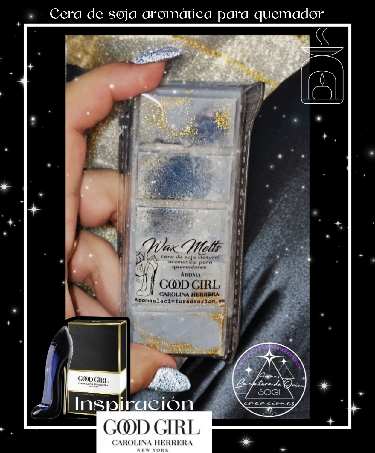 WAX MELT INSPIRACIÓN CAROLINA HERRERA PERFUME