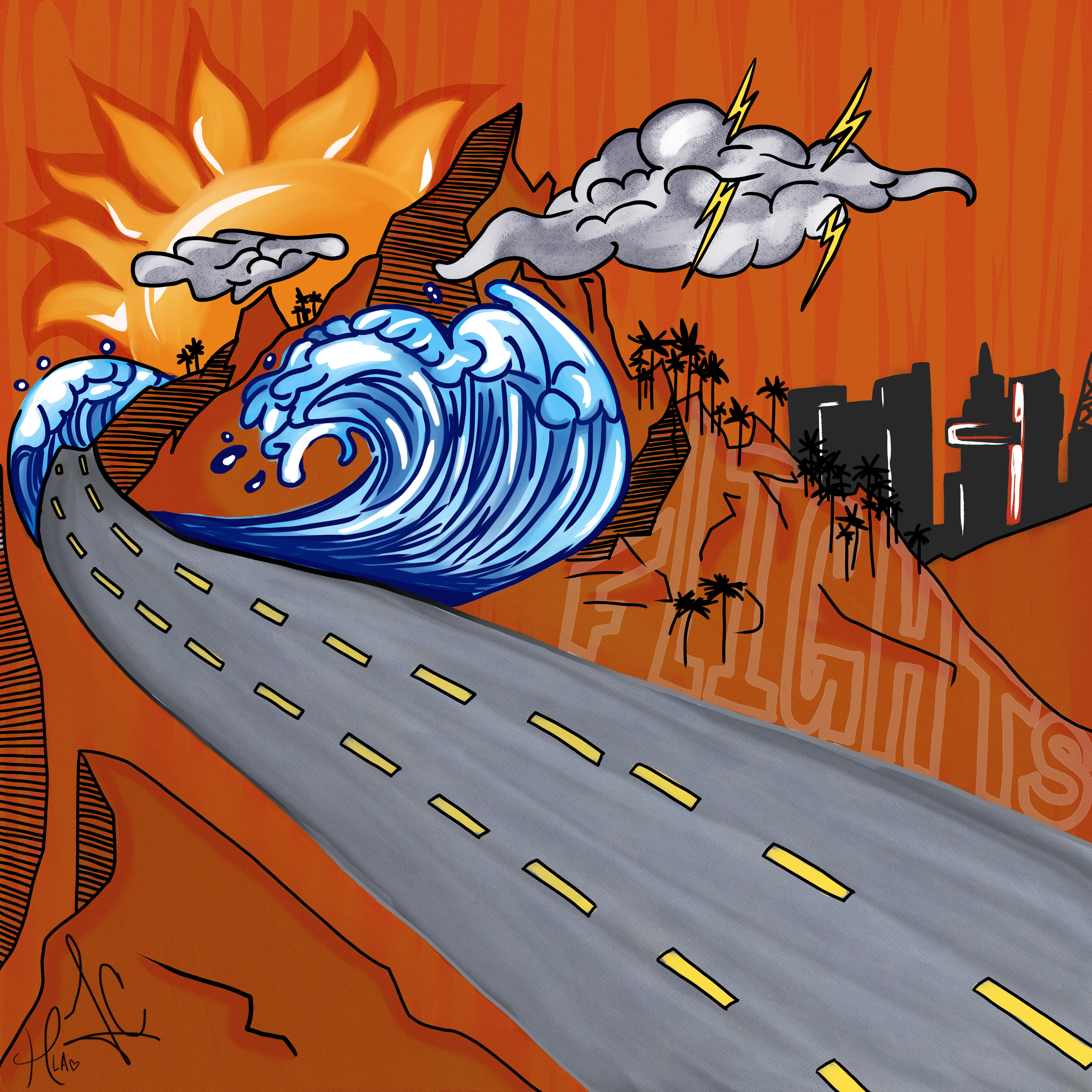 Flights Water Bottle Sticker