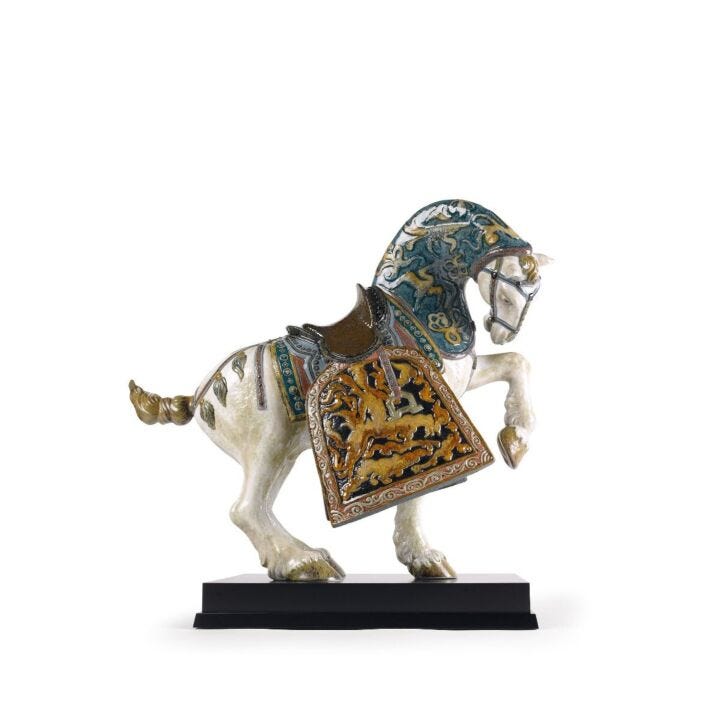 Lladro Oriental Horse Glazed