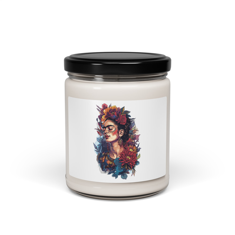 Scented soy candle Frida Kahlo