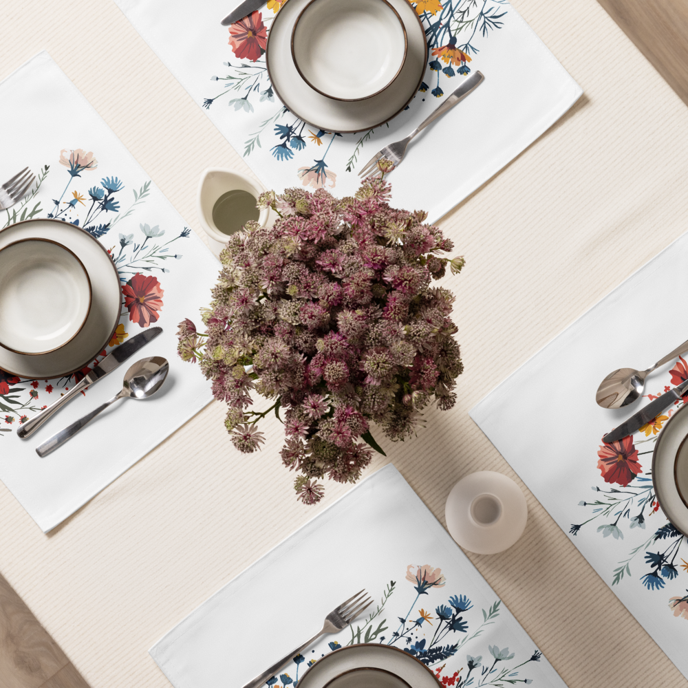 Placemat Set Flowers