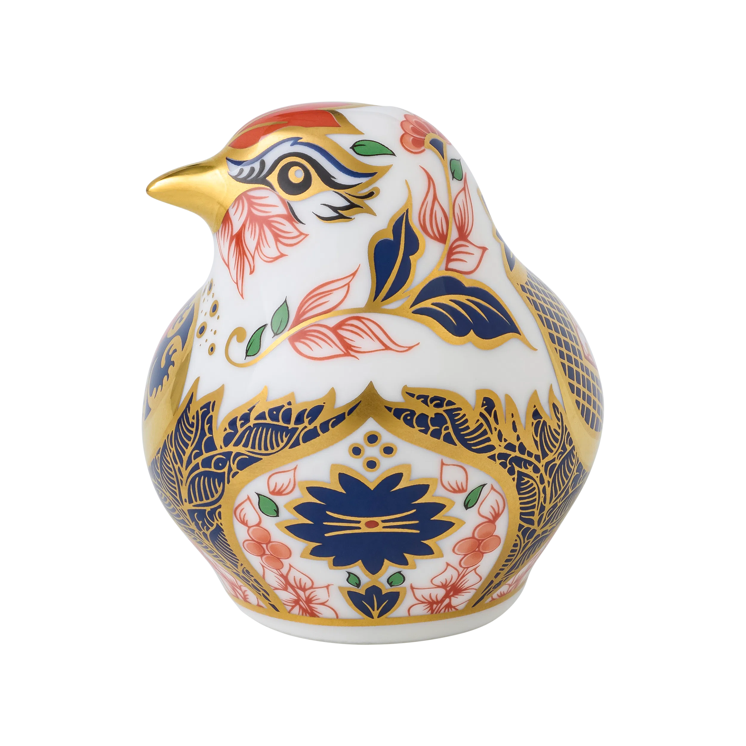 Royal Crown Derby Old Imari Solid Gold Band Goldfinch