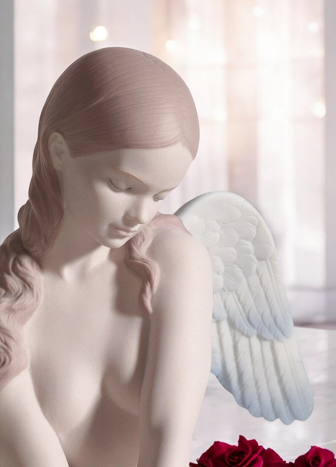 Lladró Beautiful Angel Figurine – Matte Porcelain Art (SKU: 01018235)