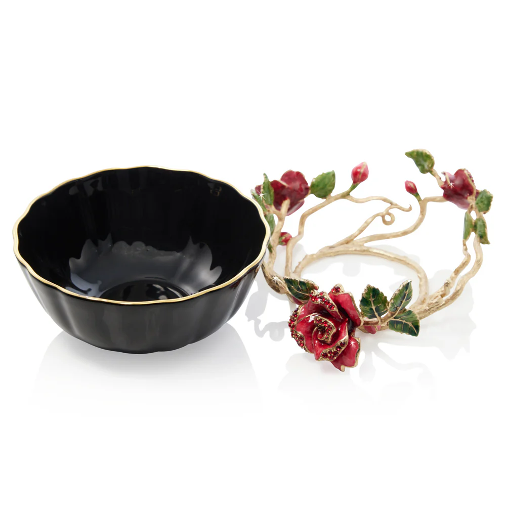Jay Strongwater Catherine Night Bloom Bowl