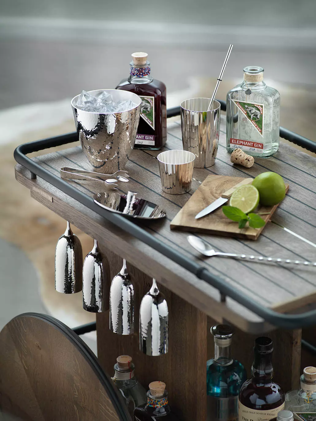 Robbe & Berking Bar Trolley Oak