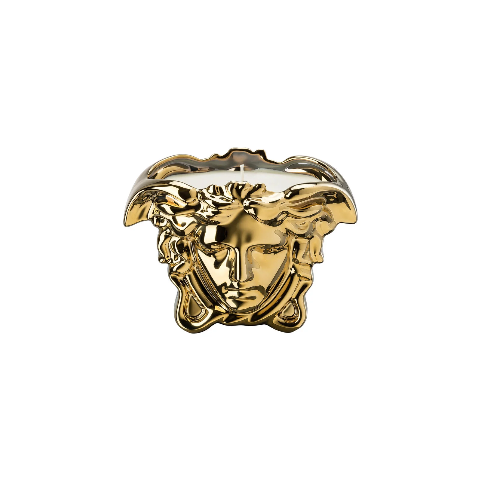 Versace Medusa Grande Gold Table Light with Scented Wax
