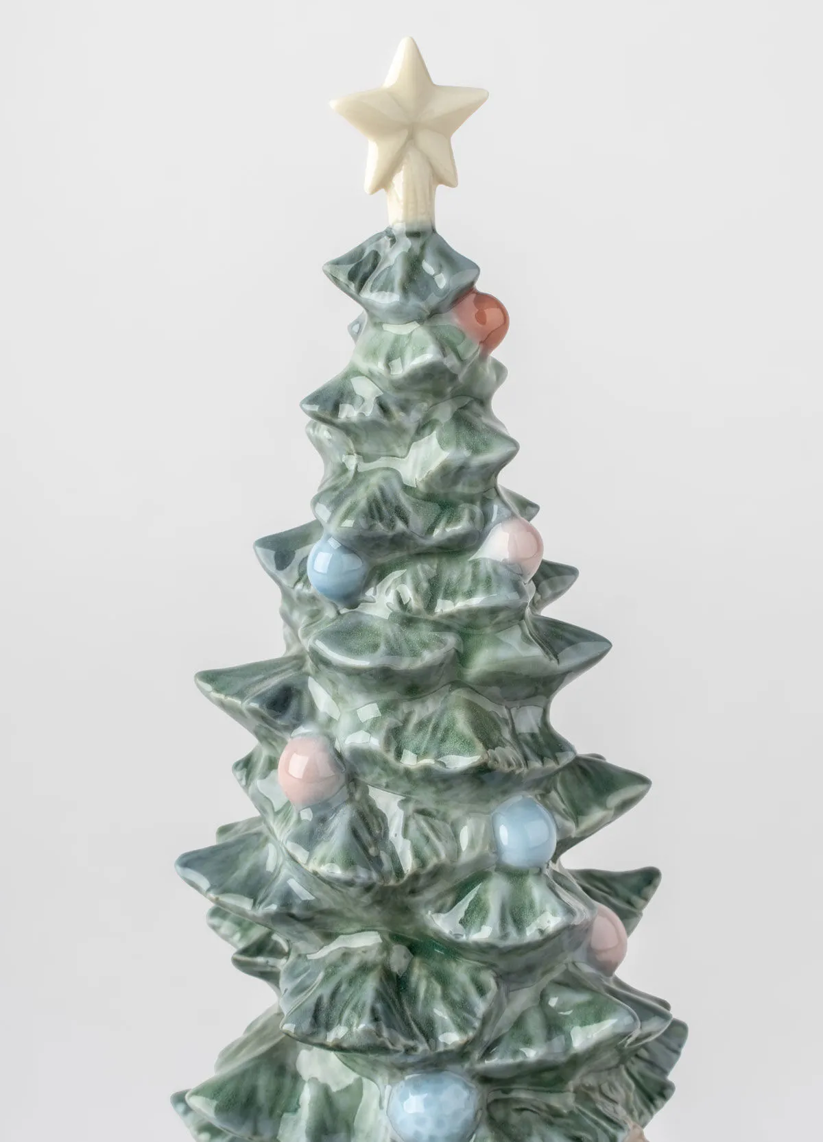 Lladró O Christmas Tree Figurine – Gloss Porcelain Holiday Sculpture 01008220