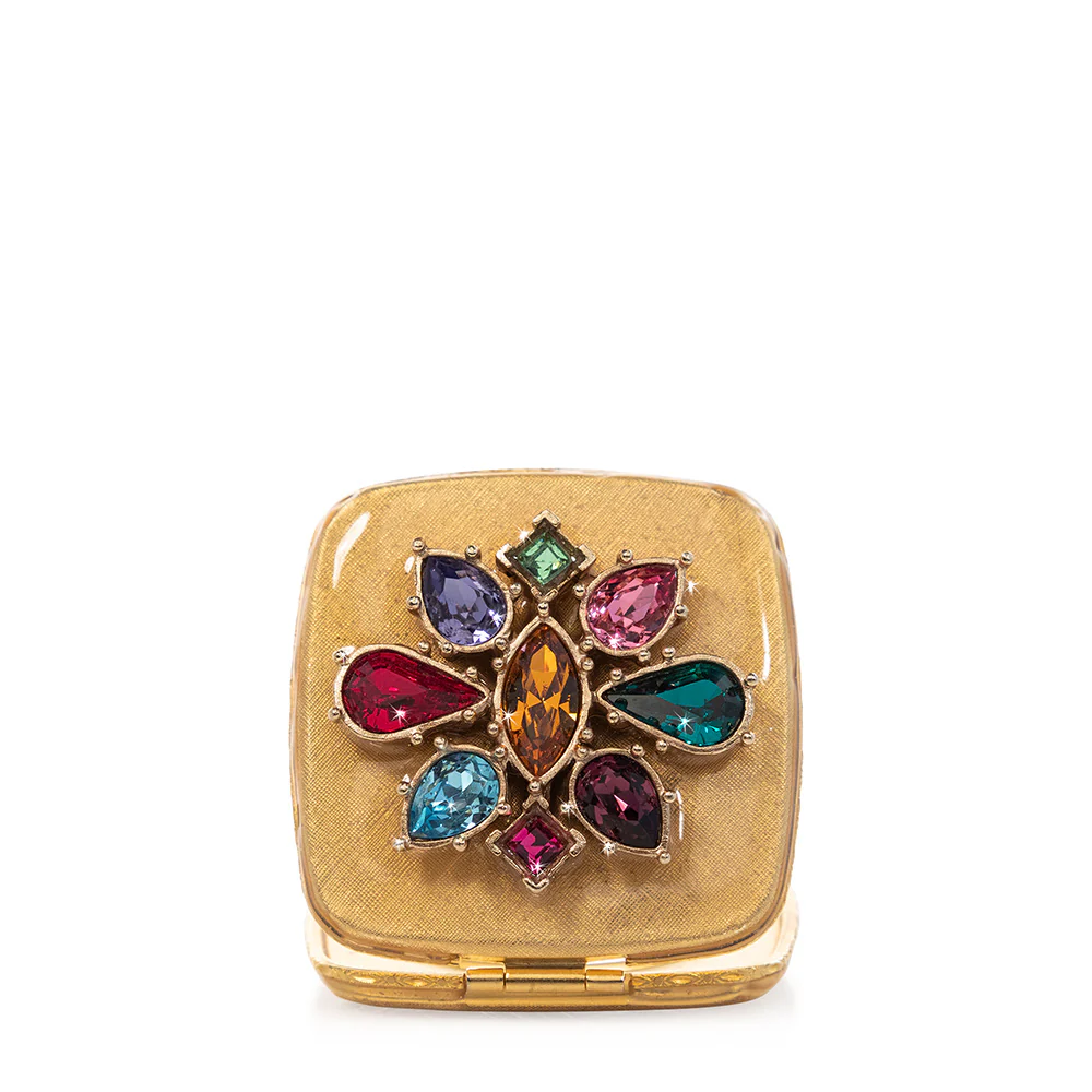 Jay Strongwater Luella Square Jeweled Compact