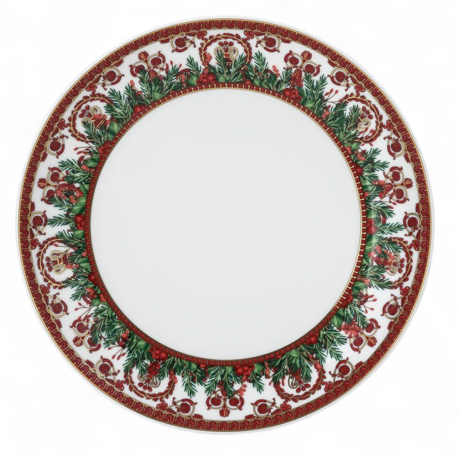 Versace Set of 8 Christmas Love Baroque Holiday Plates – 8.19"  ​SKU: 19335-409960-10221