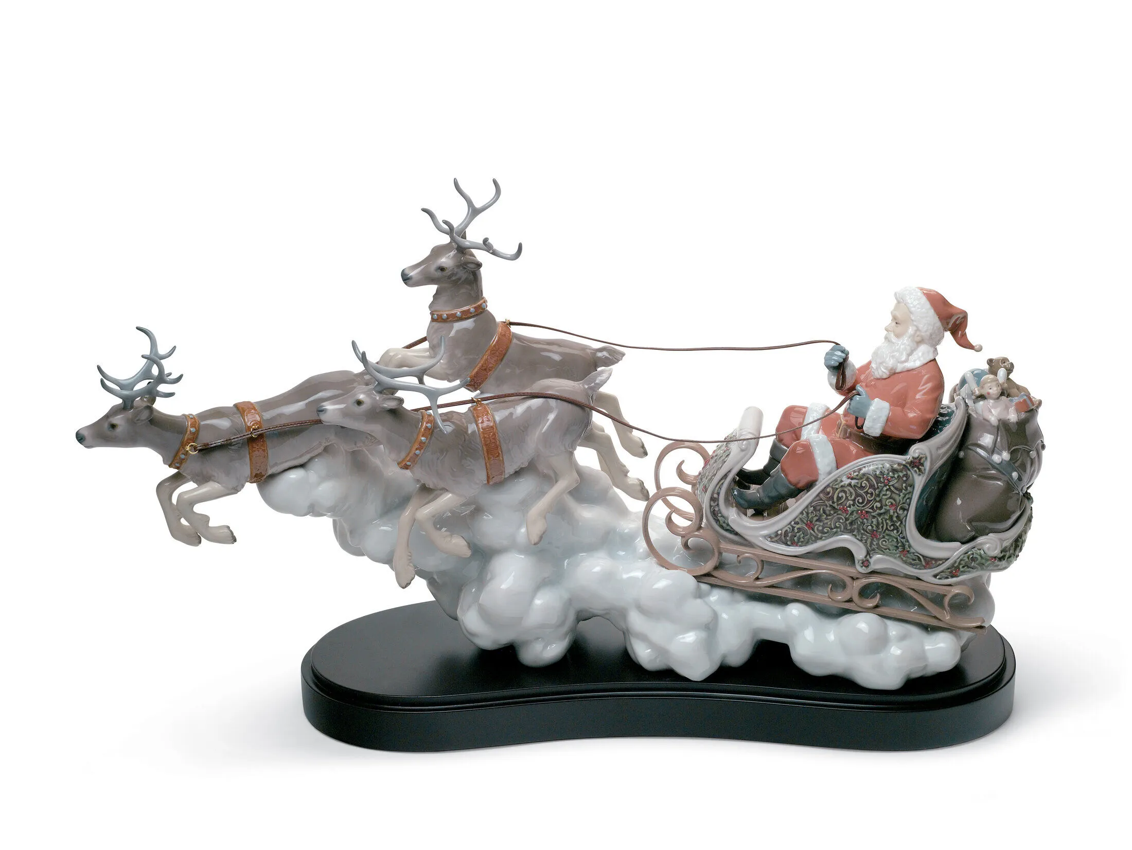 Lladró Santa’s Midnight Ride Sleigh Figurine – Limited Edition of 1000 (01001938)