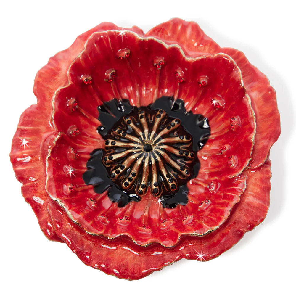 Jay Strongwater Stacie Poppy Trinket Tray
