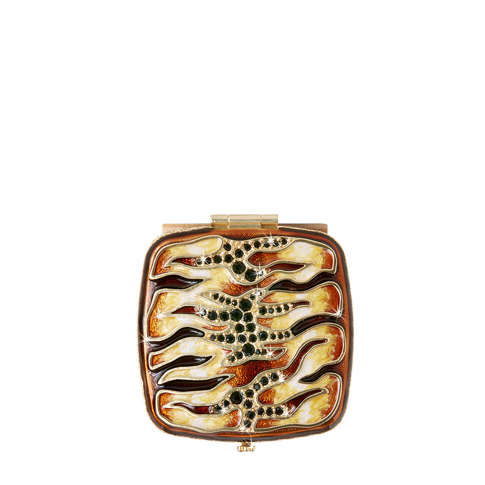 Jay Strongwater Pavel Tiger Striped Compact
