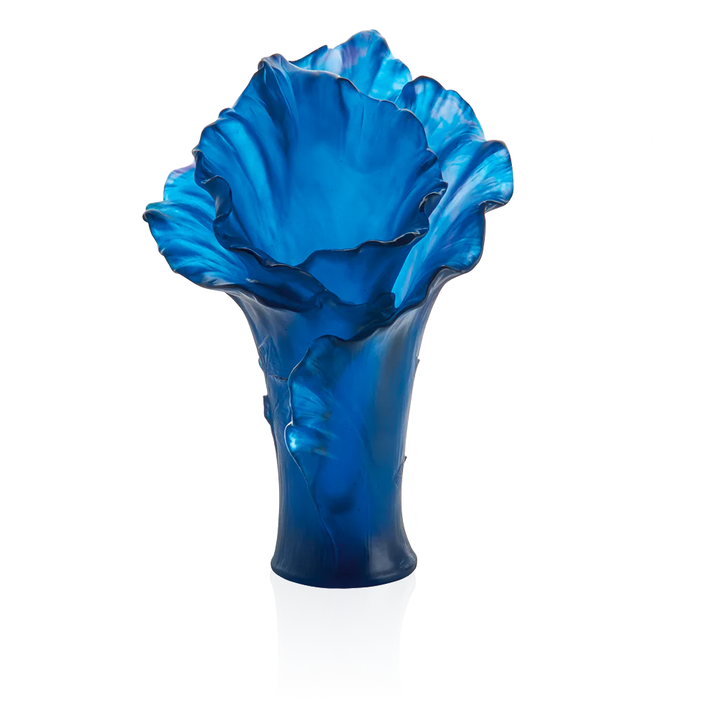 Daum Arum Bleu Nuit Large Vase