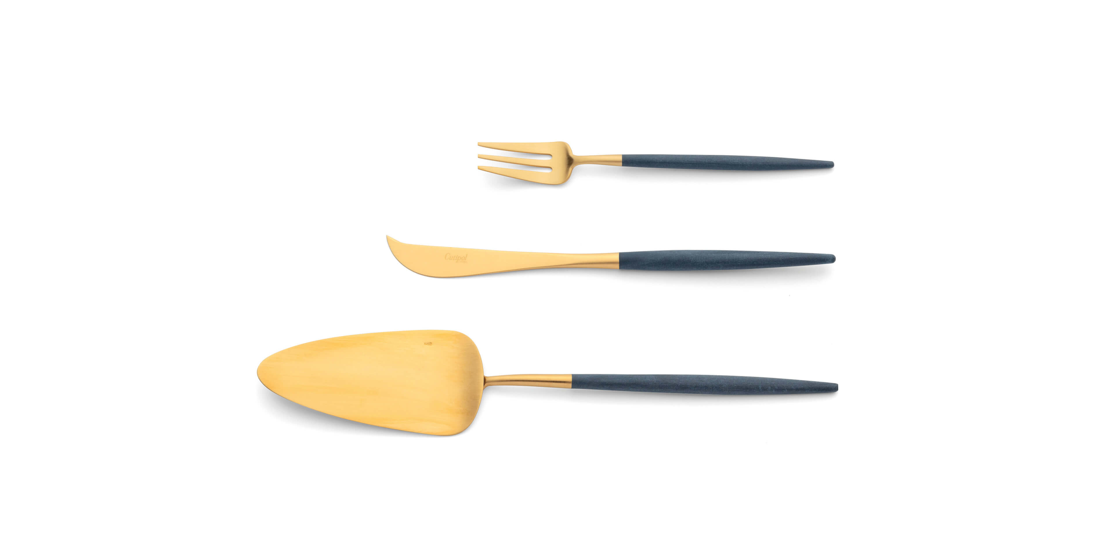 Cutipol Goa Blue Gold Matte Brushed