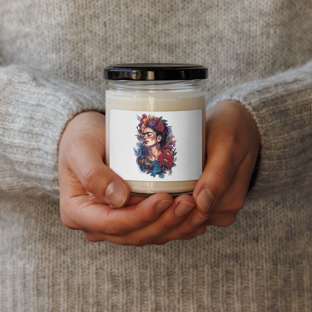 Scented soy candle Frida Kahlo