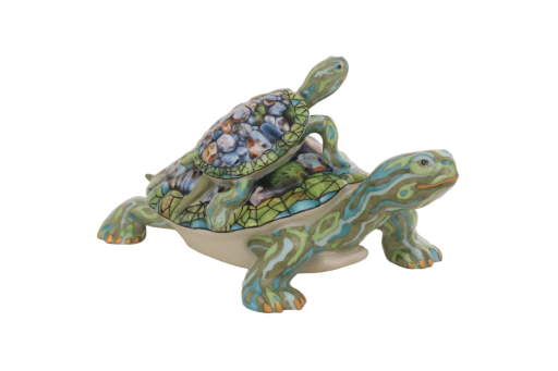 Herend Pair of Turtles